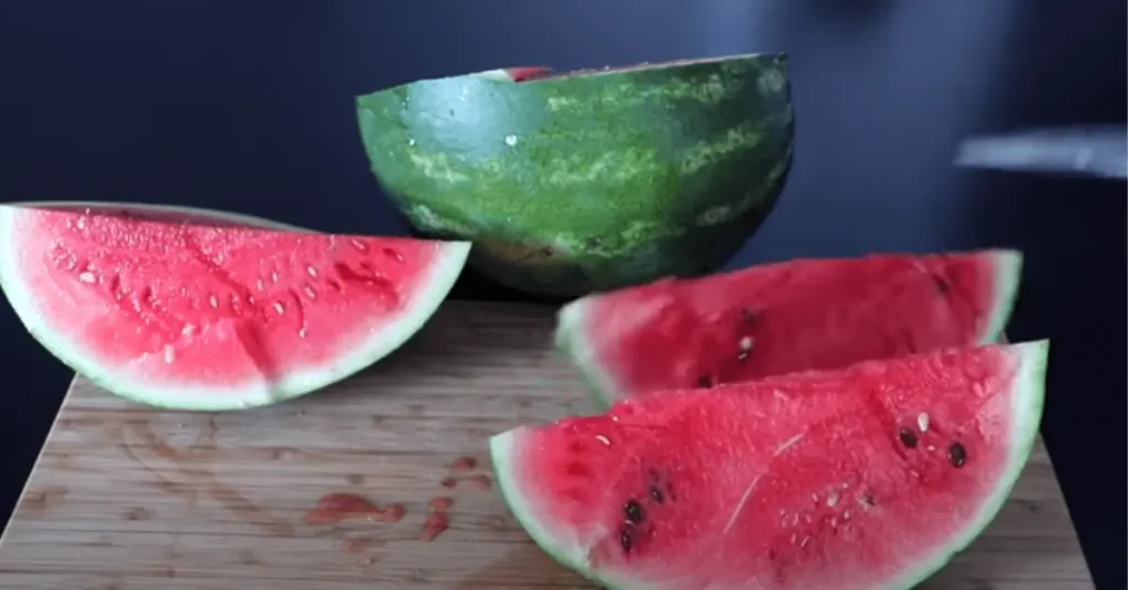 preparation of watermelon